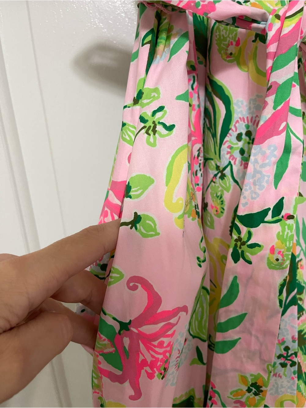 NWT Lilly Pulitzer Pink Floral Print Balloon sleeve A-line mini midi dress 6 - Picture 6 of 11